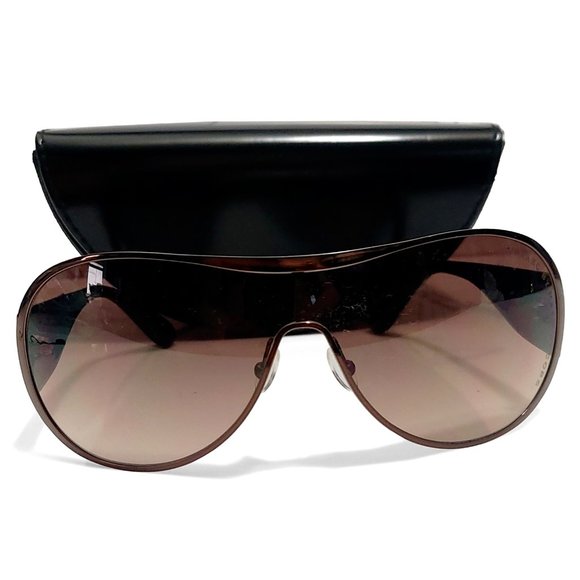 Marc By Marc Jacobs MMJ 177/S Brown and Black Shield Sunglasses main image 7